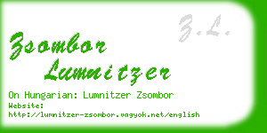 zsombor lumnitzer business card